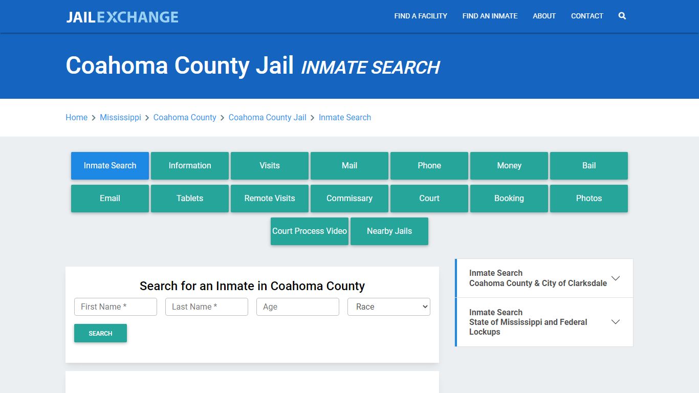 Coahoma County Jail, MS Inmate Search: Roster & Mugshots